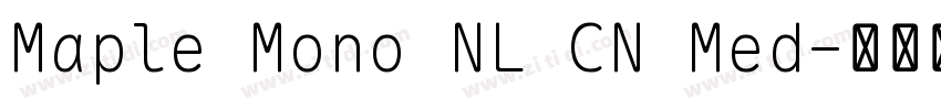 Maple Mono NL CN Med字体转换